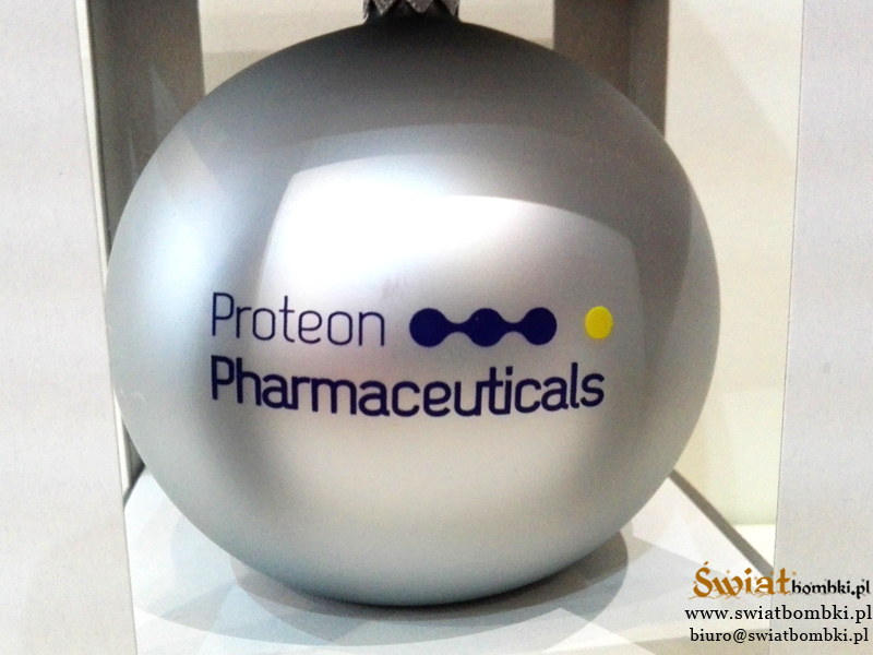 christmas balls with logo Proteon