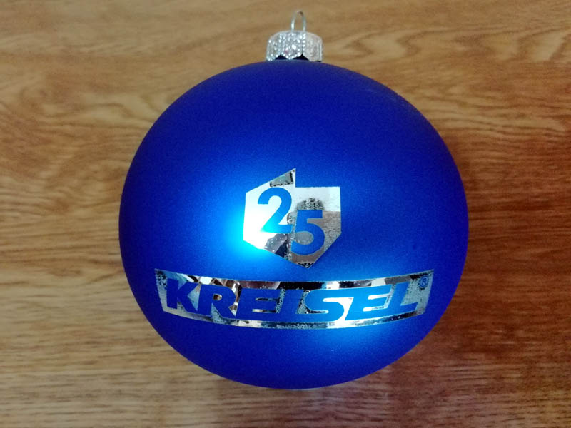 Christmas balls with logo