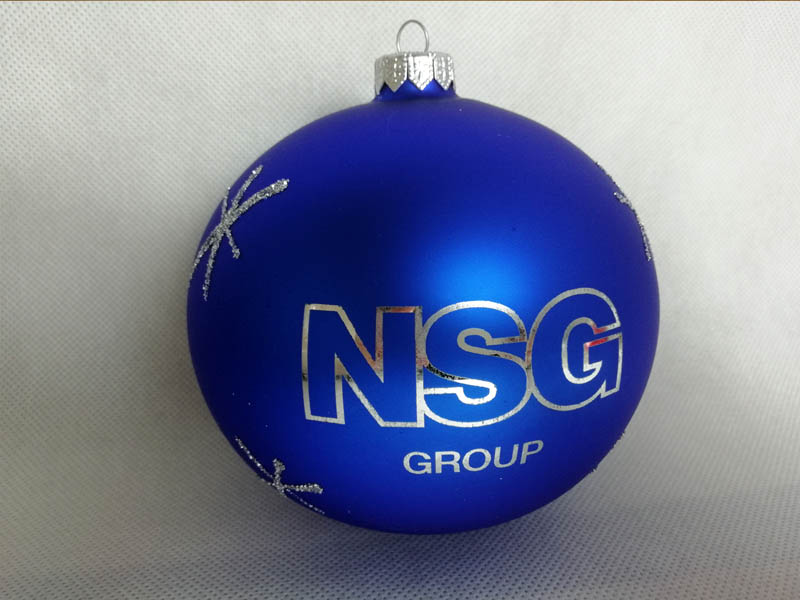 Christmas balls with logo